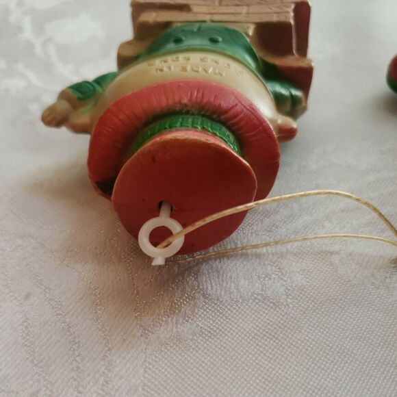 Vintage Christmas Tree Ornaments Blow Mold Humpty Dumpty Clown Made in Hong Kong - Picture 10 of 11